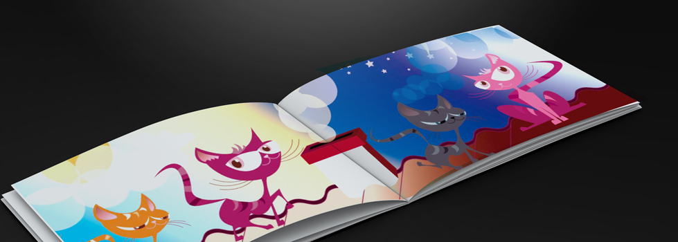 Projet d'illustration : les chats vivent la nuit